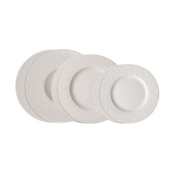  - Villeroy&Boch Manufacture Komplet naczyń stołowych Biały,6-częściowy 1042408152 - 1042408152 - Łazienki Szydłowski
