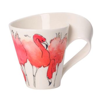  - Villeroy&Boch NewWave Kubek z uchem Wielokolorowy, 240 ml, Rosa Flamingo 1041559100 - 1041559100 - Łazienki Szydłowski