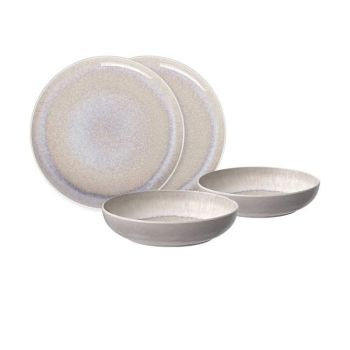 - Villeroy&Boch Perlemor Komplet naczyń stołowych Beżowy, 1951728548 - 1951728548 - Łazienki Szydłowski