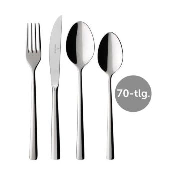 - Villeroy&Boch Zestaw sztućców 70-częściowy Piemont stal nierdzewna 1262649072 - 1262649072 - Łazienki Szydłowski