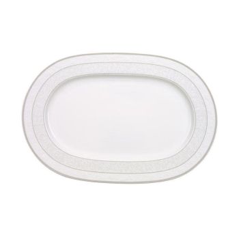 - Villeroy&Boch Gray Pearl Półmisek do serwowania Biały, 35 x 24 cm, 1043922960 - 1043922960 - Łazienki Szydłowski