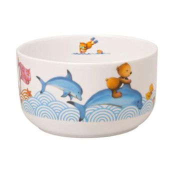 - Villeroy&Boch Kiddy Bears Miseczka do płatków dla dzieci Niebieski, 440 ml, Szczęśliwy jak miś 1486641970 - 1486641970 ID - Łazienki Szydłowski