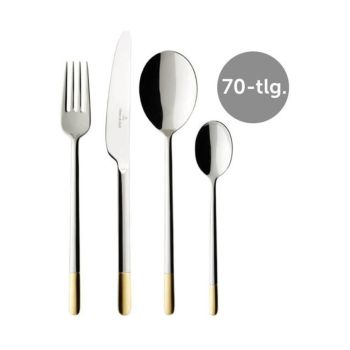 - Villeroy&Boch Ella Zestaw sztućców 70 elementowy stal nierdzewna 1263519072 - 1263519072 - Łazienki Szydłowski