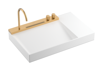 - HANSGROHE Avalegra AquaUnit Umywalka wisząca 78 x 47,5cm brąz szczotkowany 22473140 - 22473140 - Łazienki Szydłowski