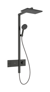  - HANSGROHE Raindance Alive Q Komplet prysznicowy 210/340 1jet EcoSmart z termostatem ShowerSelect Comfort czarny chrom szczotkowany 24581340 - 24581340 - Łazienki Szydłowski