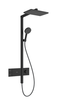 - HANSGROHE Raindance Alive Q Komplet prysznicowy 210/340 1jet EcoSmart z termostatem ShowerSelect Comfort czarny mat 24581670 - 24581670 - Łazienki Szydłowski
