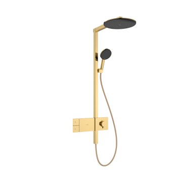 - HANSGROHE Raindance Alive S Komplet prysznicowy 300 1jet z termostatem ShowerSelect Comfort złoty optyczny polerowany 24582990 - 24582990 - Łazienki Szydłowski