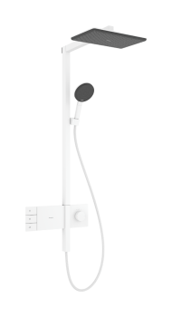 - HANSGROHE Raindance Alive Q Komplet prysznicowy 210/340 2jet EcoSmart z termostatem ShowerSelect Comfort biały mat 24591700 - 24591700 - Łazienki Szydłowski