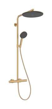  - HANSGROHE Raindance Alive S Puro Komplet prysznicowy z deszczownicą 300 1jet z termostatem Ecostat brąz szczotkowany 24592140 - 24592140 - Łazienki Szydłowski