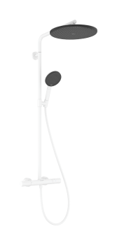 - HANSGROHE Raindance Alive S Puro Komplet prysznicowy 300 1jet z termostatem Ecostat Element biały mat 24592700 - 24592700 - Łazienki Szydłowski