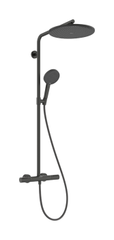  - HANSGROHE Raindance Alive S Puro Komplet prysznicowy 300 1jet EcoSmart z termostatem Ecostat Element czarny chrom szczotkowany 24593340 - 24593340 - Łazienki Szydłowski