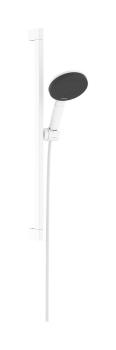 - HANSGROHE Raindance Alive Select S Zestaw prysznicowy 125 3jet EcoSmart z drążkiem Unica E Puro 65 cm EasySlide biały mat 24600700 - 24600700 - Łazienki Szydłowski