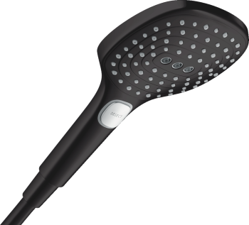 - HANSGROHE Raindance Select E Słuchawka prysznicowa 120 3jet PowderRain EcoSmart czarny mat 28728670 - 28728670 - Łazienki Szydłowski