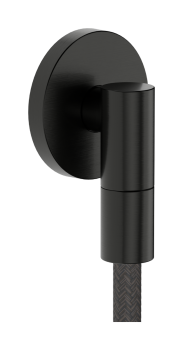 - HANSGROHE FixFit Fine S Przyłącze węża z zaworem zwrotnym, okrągłe czarny chrom szczotkowany 28882340 - 28882340 - Łazienki Szydłowski