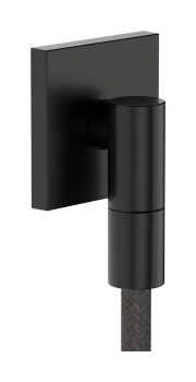  - HANSGROHE FixFit Fine E Przyłącze węża z zaworem zwrotnym, kwadratowe czarny chrom szczotkowany 28883340 - 28883340 - Łazienki Szydłowski