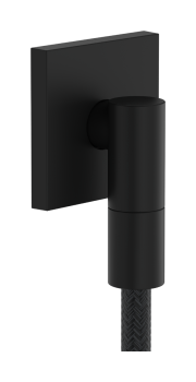  - HANSGROHE FixFit Fine E Przyłącze węża z zaworem zwrotnym, kwadratowe czarny mat 28883670 - 28883670 - Łazienki Szydłowski