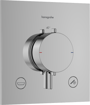  - HANSGROHE Ecostat Comfort E Bateria termostatyczna do 2 odbiorników chrom  33716000 - 33716000 - Łazienki Szydłowski