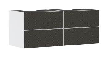  - HANSGROHE Xevolos E Szafka pod 2 szlifowane umywalki wpuszczane w blat/nablatowe z 4 szufladami 137 x 55cm, biały mat 54196660 - 54196660 - Łazienki Szydłowski