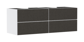 - HANSGROHE Xevolos E Szafka pod 2 szlifowane umywalki wpuszczane w blat/nablatowe z 4 szufladami 157 x 55cm, biały mat 54199660 - 54199660 - Łazienki Szydłowski
