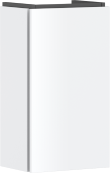 - HANSGROHE Xilesa E Szafka pod małą umywalkę wiszącą z drzwiami lewymi 34 x 24 cm biały mat 54243700 - 54243700 - Łazienki Szydłowski