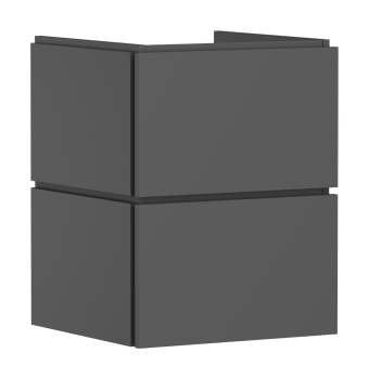 - HANSGROHE Xilesa E Szafka pod małą umywalkę wiszącą z 2 szufladami 48 x 47cm szary łupek matowy 54250760 - 54250760 - Łazienki Szydłowski