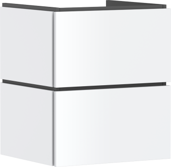 - HANSGROHE Xilesa E Szafka pod umywalkę wiszącą z 2 szufladami 53 x 47cm biały mat 54252700 - 54252700 - Łazienki Szydłowski