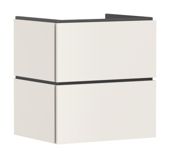 - HANSGROHE Xilesa E Szafka pod umywalkę wiszącą z 2 szufladami 58 x 47cm piaskowy beż matowy 54254780 - 54254780 - Łazienki Szydłowski