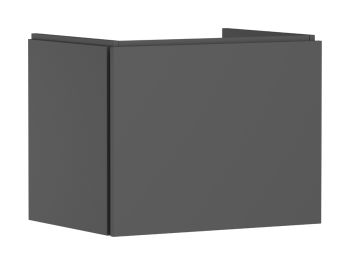 - HANSGROHE Xilesa E Szafka pod umywalkę wiszącą z 1 szufladą 63 x 47cm szary łupek matowy 54255760 - 54255760 - Łazienki Szydłowski