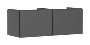 - HANSGROHE Xilesa E Szafka pod szlifowaną umywalkę wpuszczaną w blat/nablatową z 2 szufladami 137,5 x 55 cm szary łupek matowy 54268760 - 54268760 - Łazienki Szydłowski