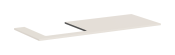 - HANSGROHE Xilesa E Blat 137,5 x 55 cm z wycięciem po lewej stronie pod umywalkę wpuszczaną, szlifowaną piaskowy beż matowy 54272780 - 54272780 - Łazienki Szydłowski