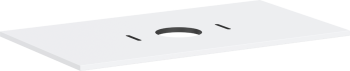 - HANSGROHE Xilesa E Blat 98 x 55 cm z wycięciem na środku pod umywalkę nablatową bez otworu na baterię biały mat 54276700 - 54276700 - Łazienki Szydłowski