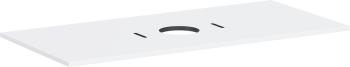 - HANSGROHE Xilesa E Blat 118 x 55 cm z wycięciem na środku pod umywalkę nablatową bez otworu na baterię biały mat 54277700 - 54277700 - Łazienki Szydłowski