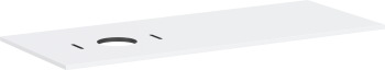 - HANSGROHE Xilesa E Blat 137,5 x 55cm z wycięciem po lewej stronie pod umywalkę nablatową bez otworu na baterię biały mat 54278700 - 54278700 - Łazienki Szydłowski