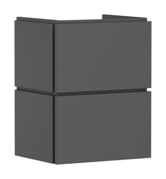 - HANSGROHE Xilesa E Szafka pod małą umywalkę wiszącą z 2 szufladami PushOpen 48 x 38cm szary łupek matowy 54290760 - 54290760 - Łazienki Szydłowski