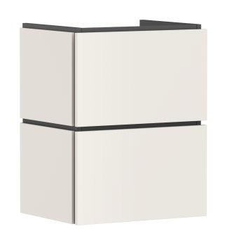 - HANSGROHE Xilesa E Szafka pod małą umywalkę wiszącą z 2 szufladami PushOpen 48 x 38cm piaskowy beż matowy 54290780 - 54290780 - Łazienki Szydłowski