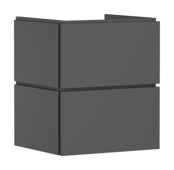 - HANSGROHE Xilesa E Szafka pod umywalkę wiszącą z 2 szufladami PushOpen 53 x 47cm szary łupek matowy 54292760 - 54292760 - Łazienki Szydłowski