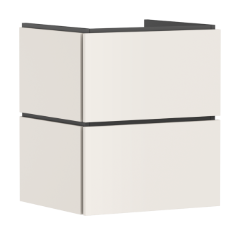 - HANSGROHE Xilesa E Szafka pod umywalkę wiszącą z 2 szufladami PushOpen 53 x 47cm piaskowy beż matowy 54292780 - 54292780 - Łazienki Szydłowski