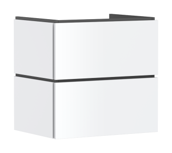 - HANSGROHE Xilesa E Szafka pod umywalkę wiszącą z 2 szufladami PushOpen 63 x 47cm biały mat 54294700 - 54294700 - Łazienki Szydłowski