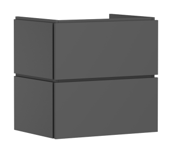 - HANSGROHE Xilesa E Szafka pod umywalkę wiszącą z 2 szufladami PushOpen 63 x 47cm szary łupek matowy 54294760 - 54294760 - Łazienki Szydłowski