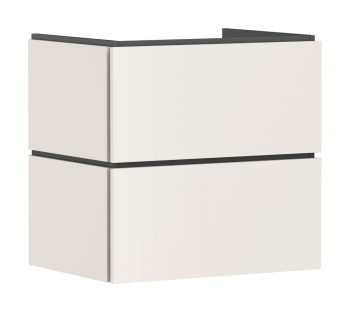 - HANSGROHE Xilesa E Szafka pod umywalkę wiszącą z 2 szufladami PushOpen 63 x 47cm piaskowy beż matowy 54294780 - 54294780 - Łazienki Szydłowski