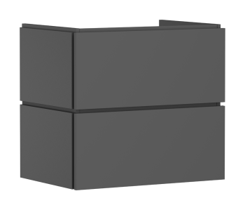 - HANSGROHE Xilesa E Szafka pod umywalkę wiszącą z 2 szufladami PushOpen 68 x 47cm szary łupek matowy 54295760 - 54295760 - Łazienki Szydłowski