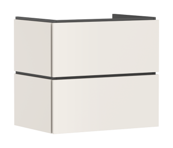 - HANSGROHE Xilesa E Szafka pod umywalkę wiszącą z 2 szufladami PushOpen 68 x 47cm piaskowy beż matowy 54295780 - 54295780 - Łazienki Szydłowski