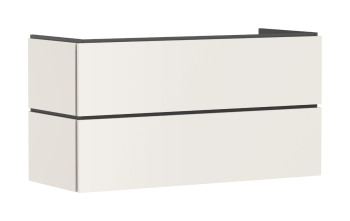 - HANSGROHE Xilesa E Szafka pod umywalkę wiszącą z 2 szufladami PushOpen 118 x 47 cm piaskowy beż matowy 54298780 - 54298780 - Łazienki Szydłowski