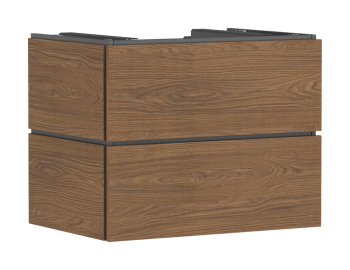 - HANSGROHE Xilesa E Szafka pod szlifowaną umywalkę wpuszczaną w blat/nablatową z 2 szufladami PushOpen 78 x 55 cm kaszmirowy dąb 54300550 - 54300550 - Łazienki Szydłowski