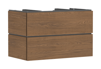 - HANSGROHE Xilesa E Szafka pod szlifowaną umywalkę wpuszczaną w blat/nablatową z 2 szufladami PushOpen 98 x 55cm kaszmirowy dąb 54302550 - 54302550 - Łazienki Szydłowski