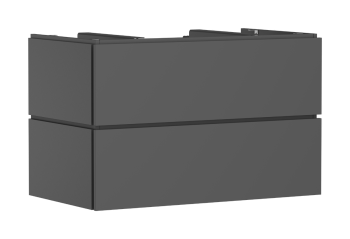 - HANSGROHE Xilesa E Szafka pod szlifowaną umywalkę wpuszczaną w blat/nablatową z 2 szufladami PushOpen 98 x 55 cm szary łupek matowy 54302760 - 54302760 - Łazienki Szydłowski