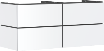 - HANSGROHE Xilesa E Szafka pod szlifowaną umywalkę wpuszczaną w blat/nablatową z 4 szufladami PushOpen 137,5 x 55 cm biały mat 54306700 - 54306700 - Łazienki Szydłowski