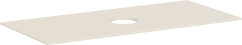 - HANSGROHE Xevolos E Blat 118 x 55cm z wycięciem na środku pod umywalkę nablatową bez otworu na baterię piaskowy beż matowy 54330780 - 54330780 - Łazienki Szydłowski