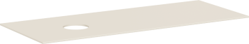 - HANSGROHE Xevolos E Blat 137 x 55 cm z wycięciem po lewej stronie pod umywalkę nablatową bez otworu na baterię Piaskowy Beż Matowy 54333780 - 54333780 - Łazienki Szydłowski