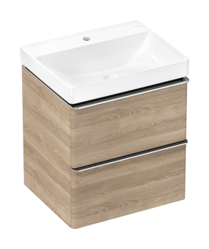  - HANSGROHE Xelu Q Zestaw umywalka wisząca z szafką z 2 szufladami 58 x 47,5 cm, naturalny dąb 54373000 - 54373000 - Łazienki Szydłowski